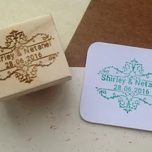 1 шт. любой размер по индивидуальному заказу 9 образцов свадьба на заказ резиновый деревянный штамп день рождения имя слова Скрапбукинг/карты/Свадебные украшения