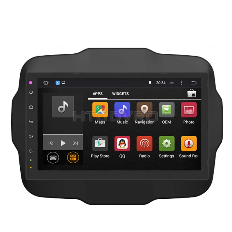 Flash Deal YMODVHT 10.1inch Octa Core 4GB+32GB Android 9.0 Car DVD Player for Jeep Renegade 2015- Radio Stereo GPS Navigation 3