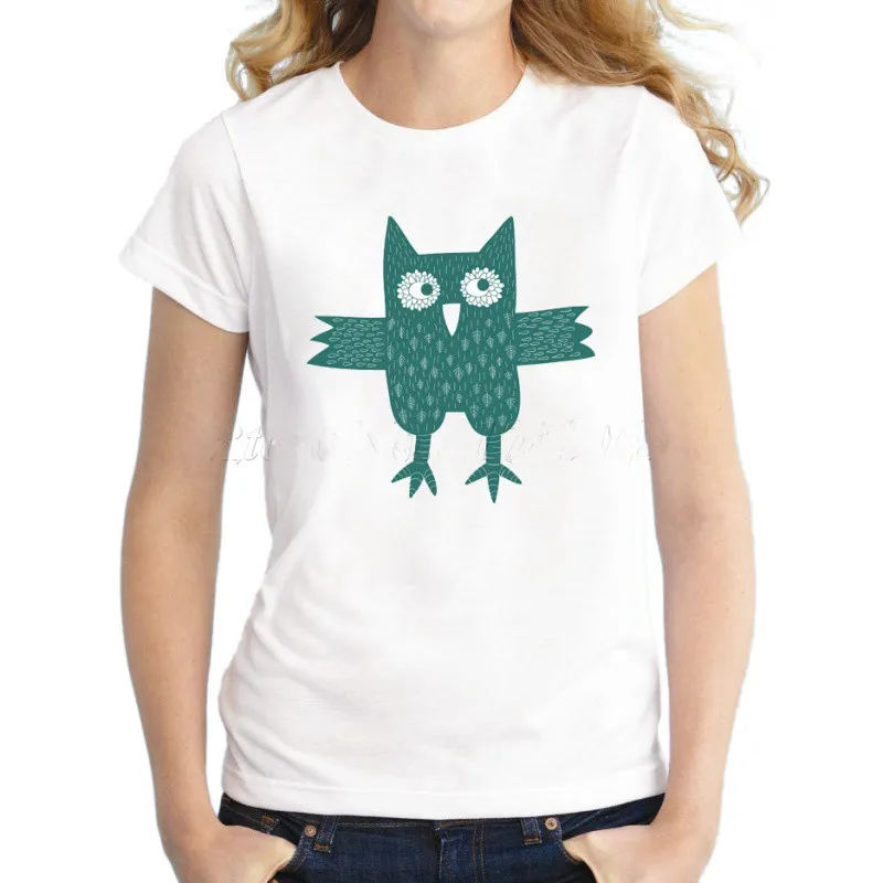 2017-Women-s-Colorful-Owl-Letter-Printed-T-shirt-Fashion-3D-Animal-Winter-Owl-Casual-Famale