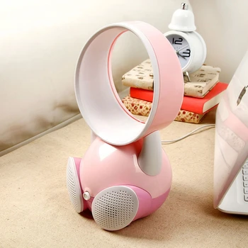 

Small USB Table Desk Personal Fan Low Noise Quiet Bladeless Fans Summer Gift New