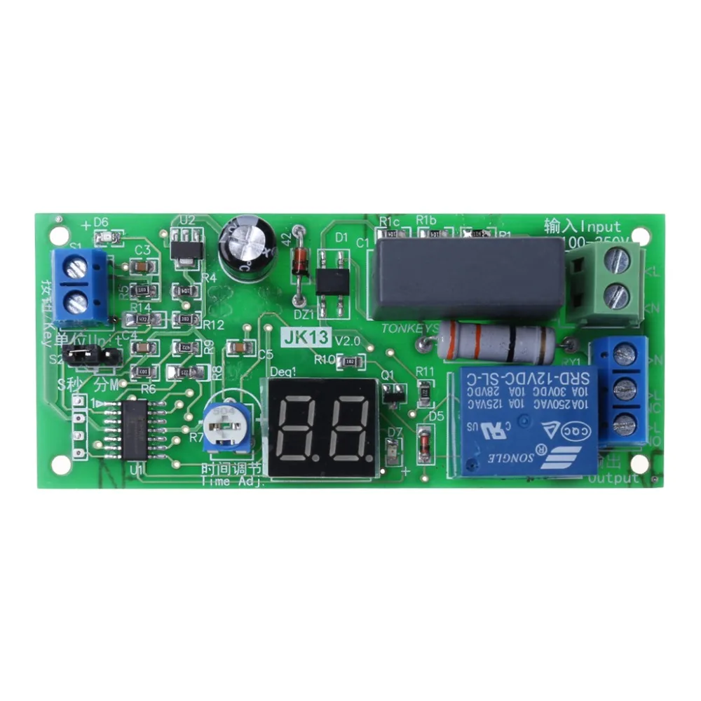 

AC 220V Delay Timer Switch Turn Off Board 0 Seconds-99 Minutes Delay Relay Module Wholesale