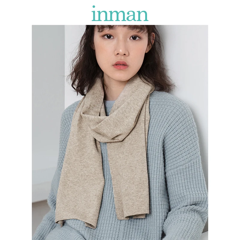 

INMAN Autumn And Winter New Arrival Female Solid Color Sen Fashion Literary Retro Wild Models Student Scarf