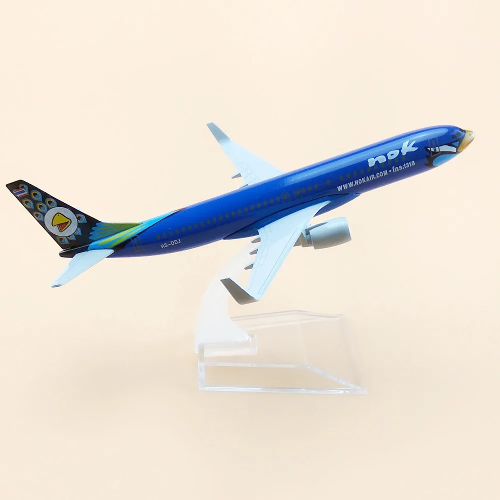 16 см сплав металла синий Тайский NOK B737 Air Airlines Boeing 737 Airways модель самолета Модель w