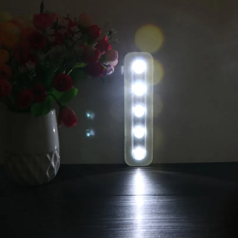 LemonBest мини беспроводной настенный светильник шкаф лампа 5 светодиодный ночной Светильник Домашний Светильник для кухонных шкафов