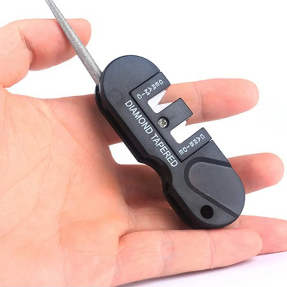 

Mini Pocket EDC Folding Carbide Diamond Knife Sharpener Outdoor Camping Hiking Tapered Knife Sharpening Kitchen Accessories
