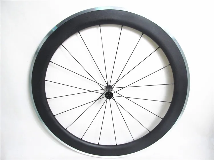 Clearance China 700C carbon & alloy clincher wheels with FSE 280s hubs, FSC60CA-23 road bicycle wheels with Aluminum braking surface 6