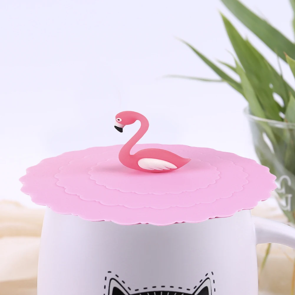 Мультяшная крышка Фламинго Форма розовая девочка силиконовая Пылезащитная крышка оригинальная бутылка крышка пылезащитный колпачок домашняя гостиная украшение стола