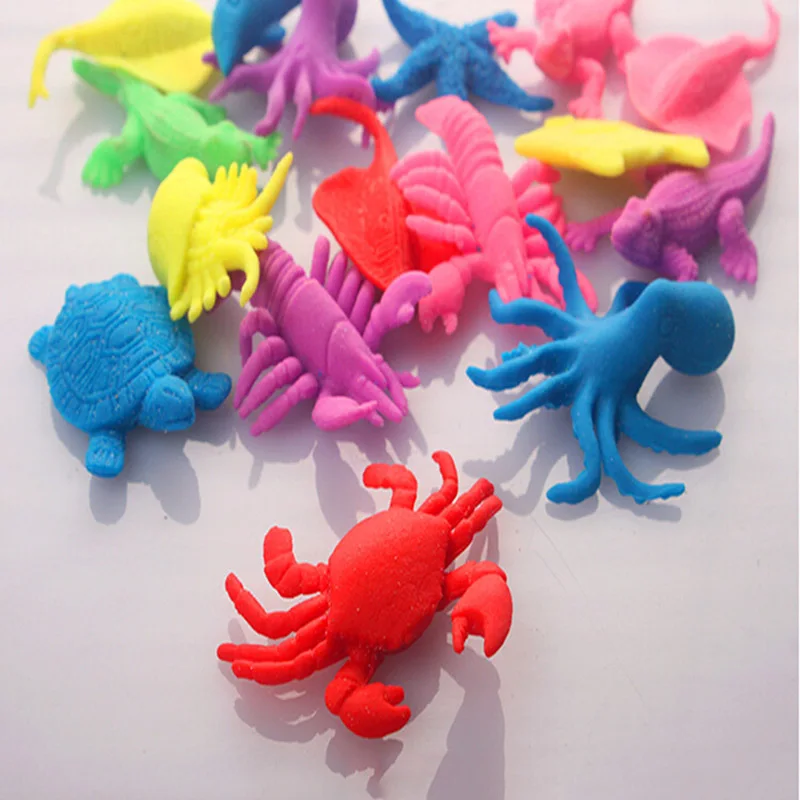

Hot Ocean Animal Growing Toy Marine Biology Toys Magic Soaking Epansion Swelling In Water for Kids Gift 10pcs/lot