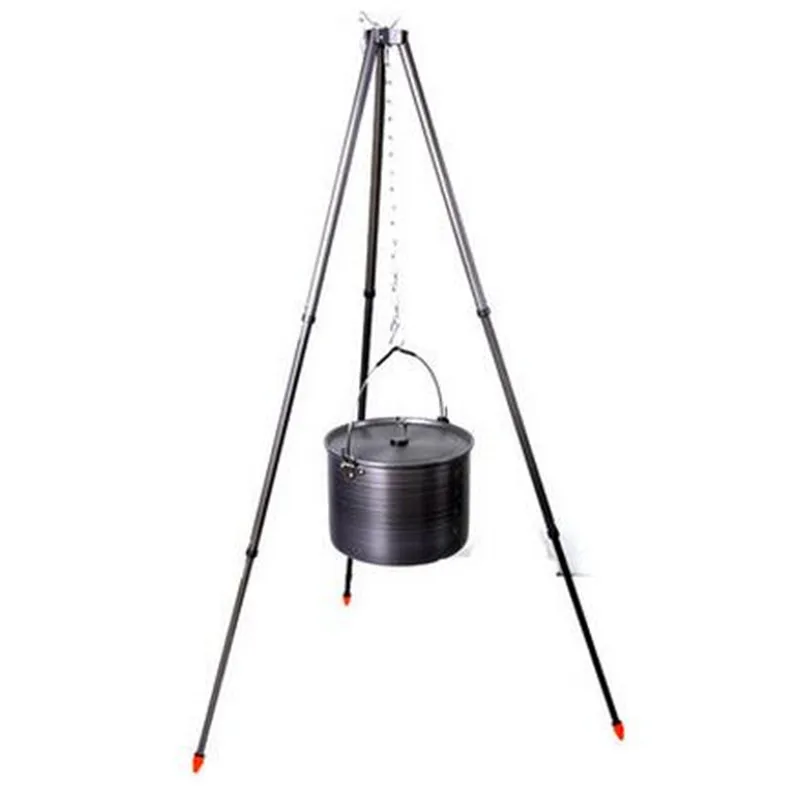 POINT BREAK The campfire tripod A portable hanging pot holder A tripod Outdoor camping bonfire