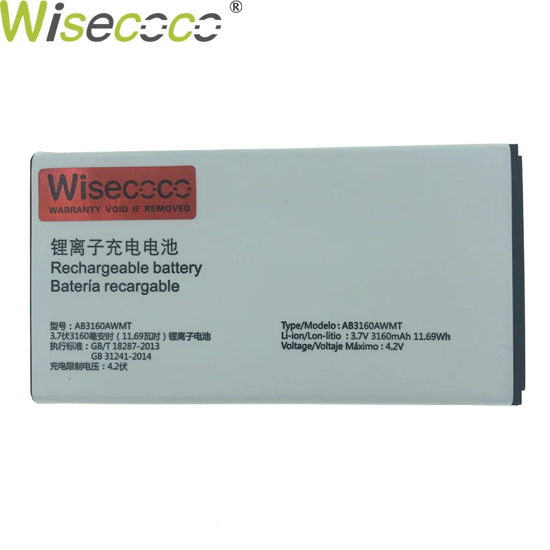 Wisecoco New Original 3160mAh AB3160AWMT Battery For