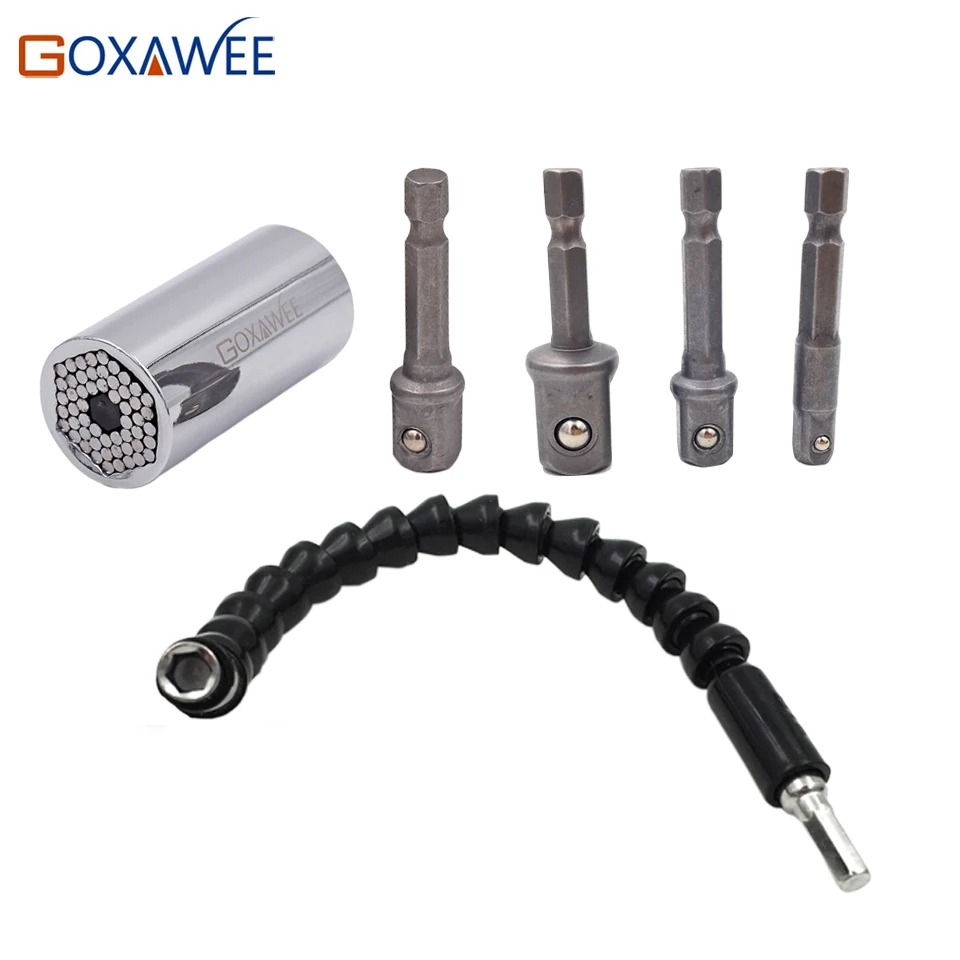 Buy GOXAWEE Universal Adjustable Torque Ratchet Socket