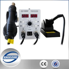 YAOGONG 8586 rework station Double digital 2 In 1 smd rework soldering station hot air mobile phone repair tools