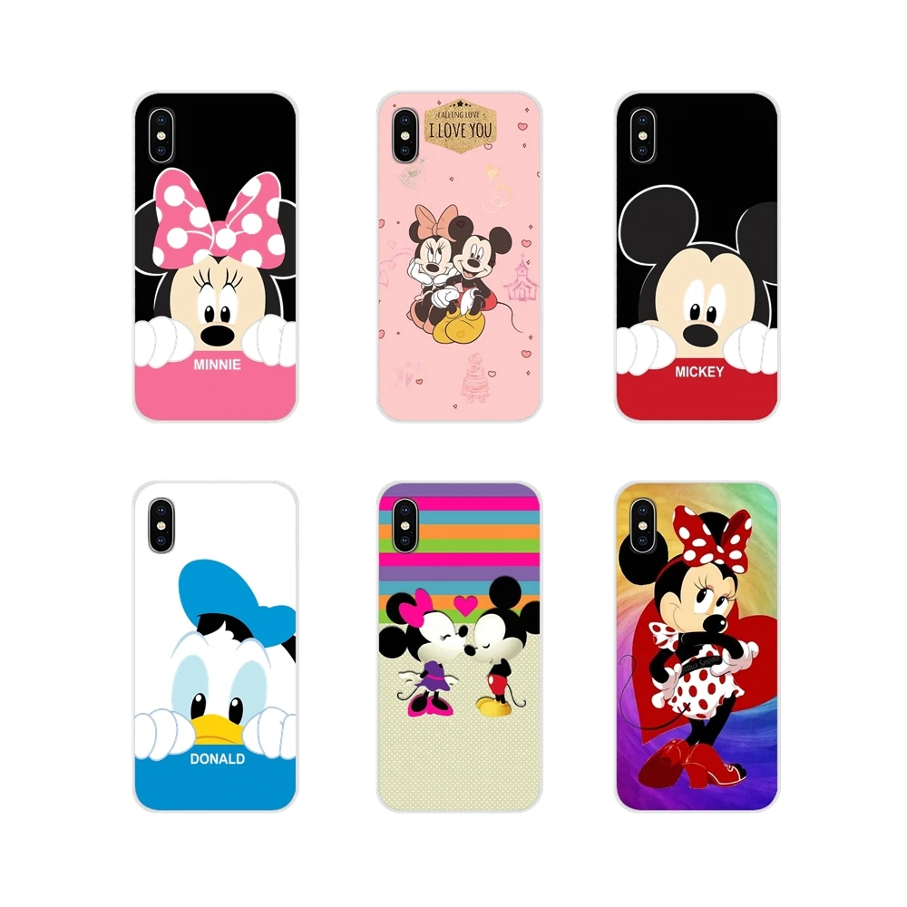 

For Xiaomi Redmi Note 6A MI8 Pro S2 A2 Lite Se MIx 1 Max 2 3 For Oneplus 3 6T Mickey Minnie Kiss Stitch Donald Daisy Custom Case