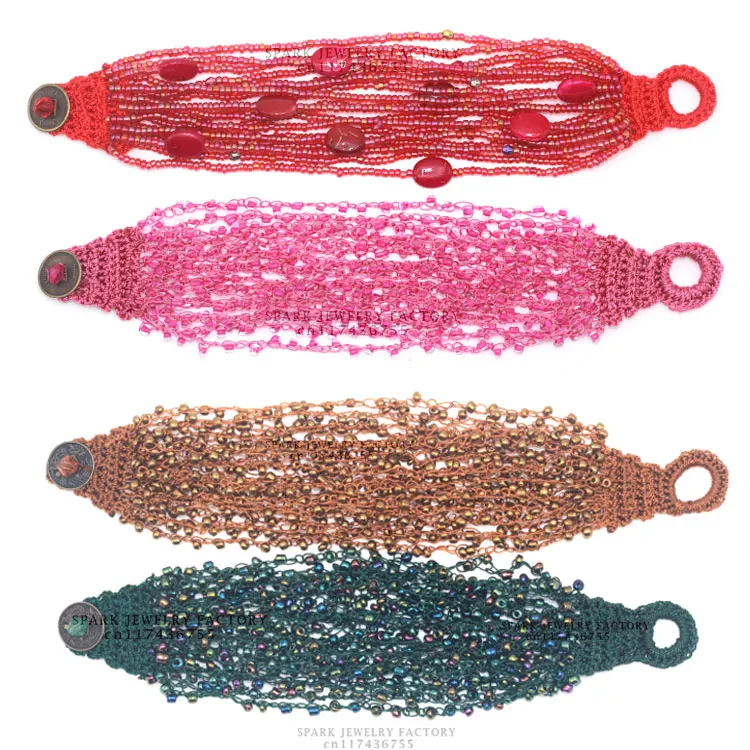 Модные многожильные браслеты с разноцветными камнями и розовыми бусинами, женские браслеты, браслет из бисера, Подарочный браслет