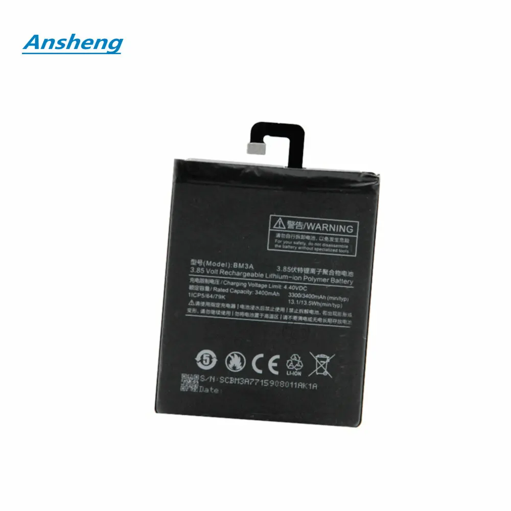 

High Quality 3300Mah BM3A battery for Xiaomi Note3 Note 3 Smartphone