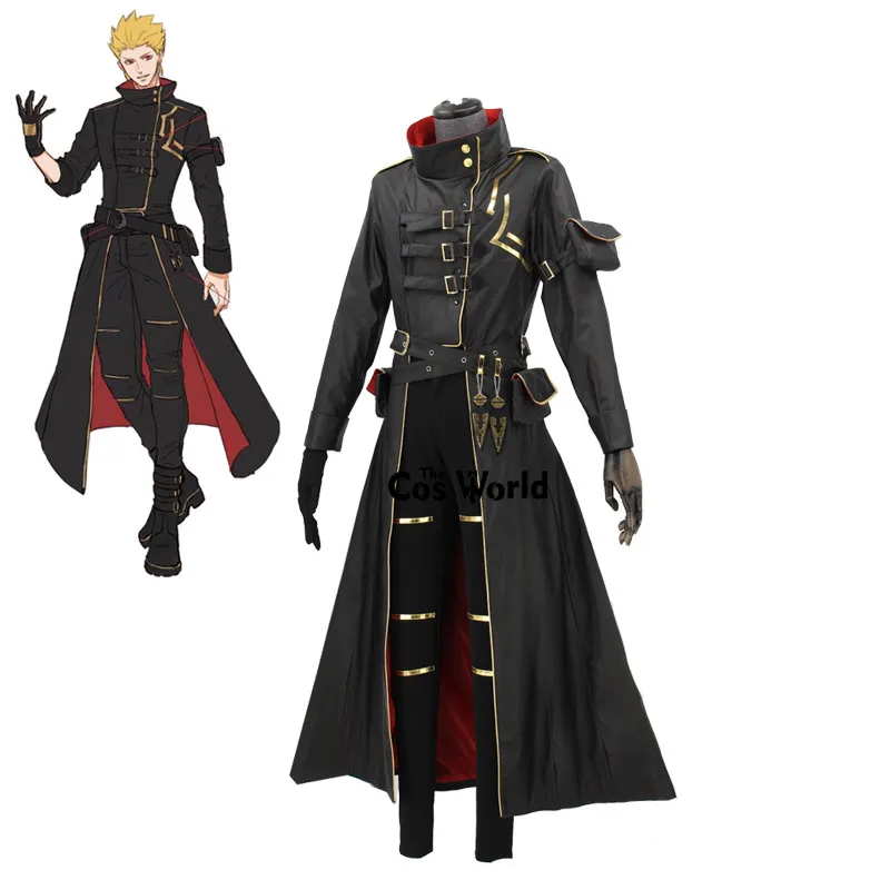 Details about   Fate/Grand Order Enkidu Long Coat Jacket Anime Uniform Halloween Cosplay Costume