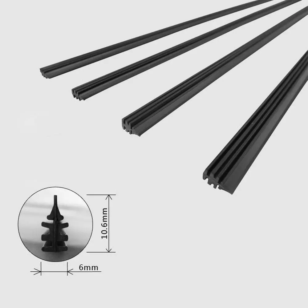 2pcs Auto Insert Rubber Strip Windscreen Wiper Blade Soft 26'' Car Silicone Universal Frameless Windshield Wiper Blade Refill 2pcs Auto Insert Rubber Strip Windscreen Wiper Blade Soft 26'' Car Silicone Universal Frameless Windshield Wiper Blade Refill