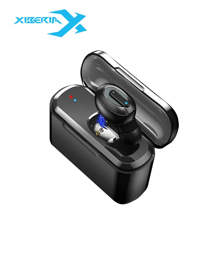 

XIBERIA Bluetooth Earpiece with Portable Charging Case Mini Bluetooth Headphones with Microphone Invisible Car Headset (One Pcs)