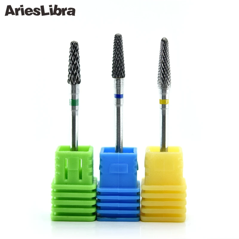 

AriesLibra Nail Drill Bits Milling Cutters Pedicure Machine Drill Bit Manicure Accessory Tungsten Nail Tools Drilling Files