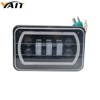 

Yait 1pcs 4x6 led Headlights 4"x6" Sealed Beam Rectangular Replacement with DRL Amber Halo Turn Signal For Chevrolet Ford Trucks