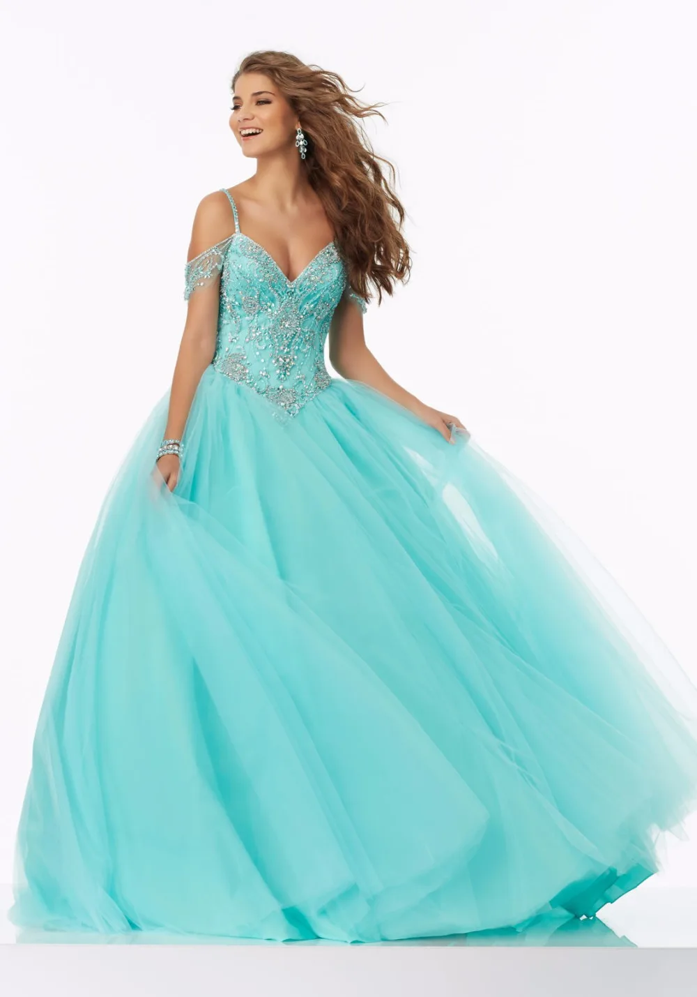 New Arrival Sexy Mint Green Blue Pink font b Aqua b font font b Quinceanera b