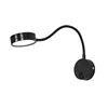 Silver Black Flexible Hose LED book light 3W 5W 7W EU plug Night Light Bedside Reading lamp Study Painting Wall mount book lamp 4