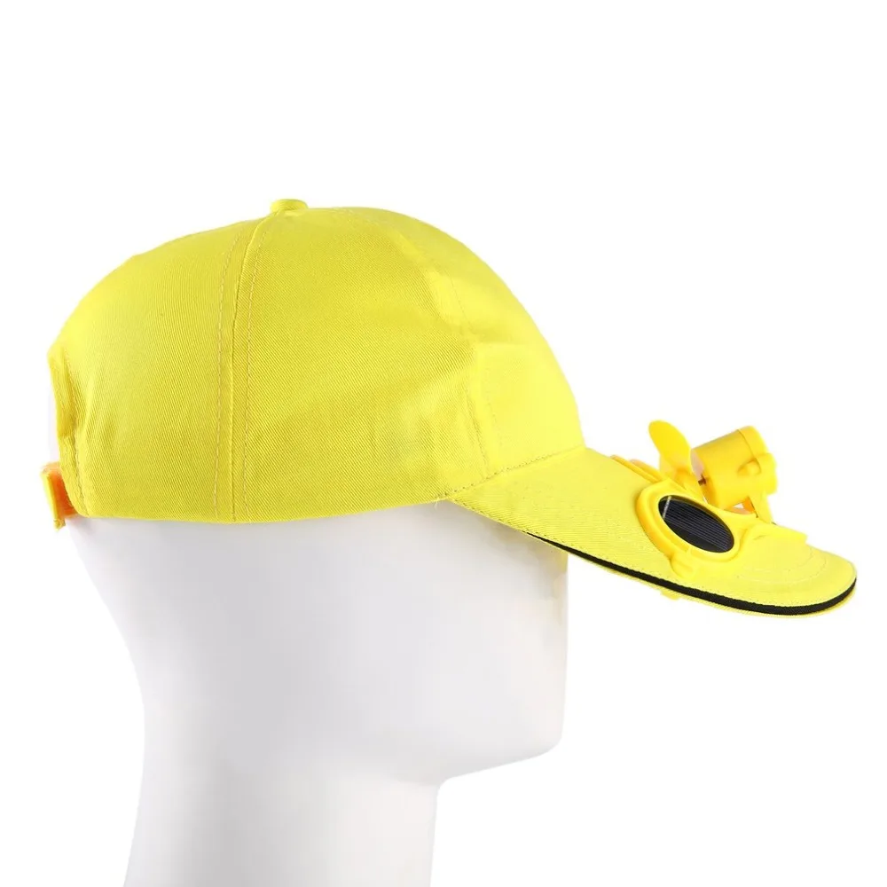 Солнечная энергия ed бейсбольная кепка вентилятор шляпа для мужчин и женщин летняя кепка s с солнечный энергия солнца крутая вентилятор энергосберегающая без батареек пляжные шляпы