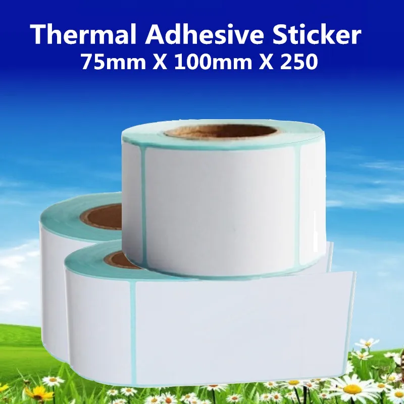 75mm X 100mm Thermal Label Adhesive Sticker Paper 75*100mm Thermal