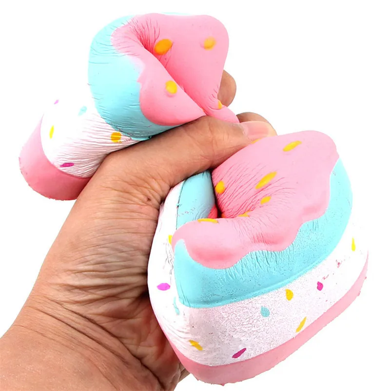 Вязкой Kawaii клубничный торт Забавная детская игрушка антистресс Ароматические