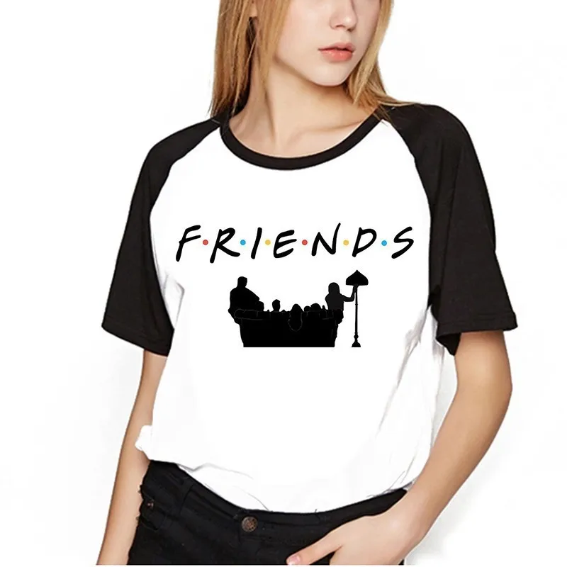 Новинка женская футболка с надписью Friends забавная для ТВ шоу женские летние