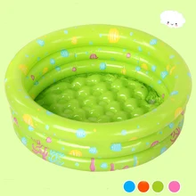 1Pcs Inflatable Swimming Pool Basin Large Cartoon Safe PVC Ocean Balls Kids Bath Toys Bathing Tub Green Baby Children 80*35cm