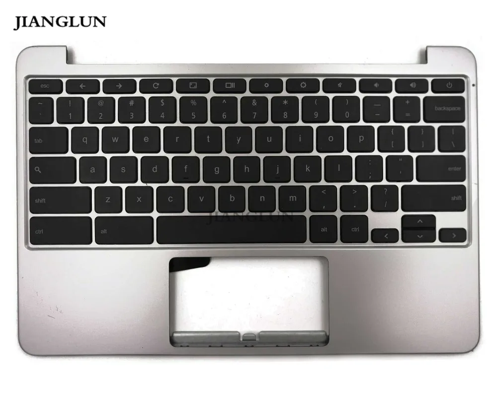 Asus C201PA-DS01 Palmrest with US Keyboard without Touchpad Silver (1)