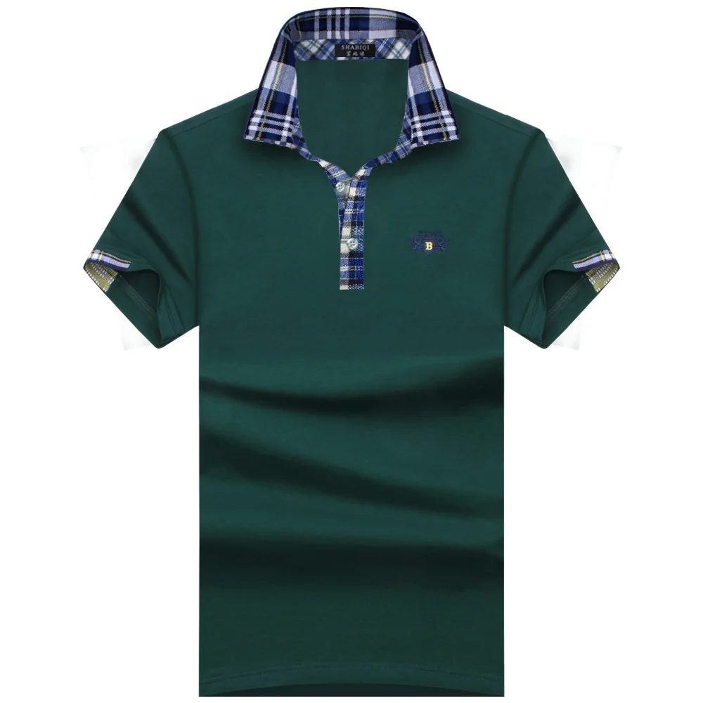 SHABIQI брендовая мужская рубашка поло, хлопковая рубашка с коротким рукавом для мужчин, рубашки-поло Homme, Классическая Повседневная рубашка, Размер 6XL 7XL 8XL 9XL 10XL