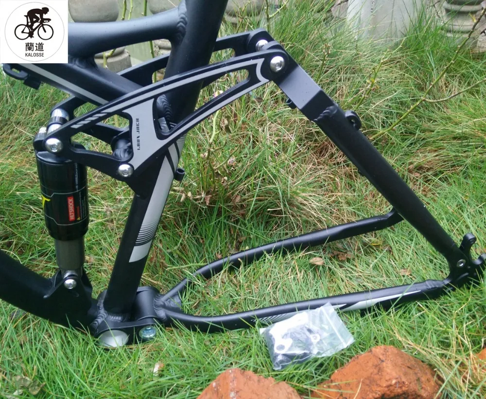 Cheap Kalosse Soft-tail 26inch mountain bike frame alloy bicycle frame with rear suspension 4 Cheap Kalosse Soft-tail 26inch mountain bike frame alloy bicycle frame with rear suspension 4