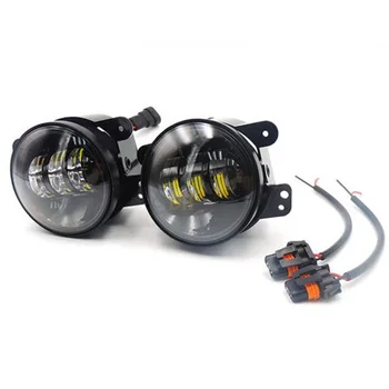 

2PC 4 Inch 30W LED Fog Light For Jeep Wrangler JK 07~14 High Power Projector LED Fog Lamp Auto DRL Lighting Led driving Headlamp