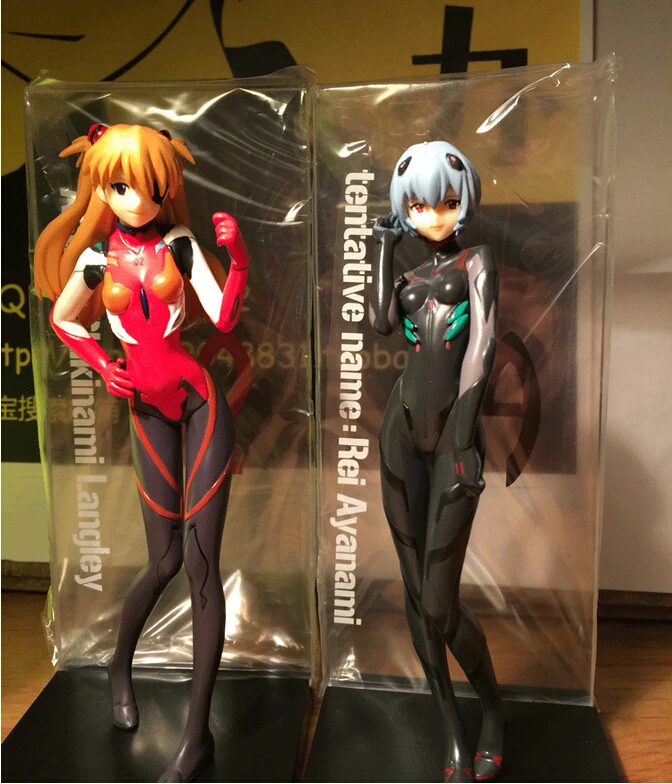 

Anime 2pcs/set EVA Neon Genesis Evangelion Ayanami Rei Soryu Asuka Langley Action Figures PVC brinquedos Collection Figures toys