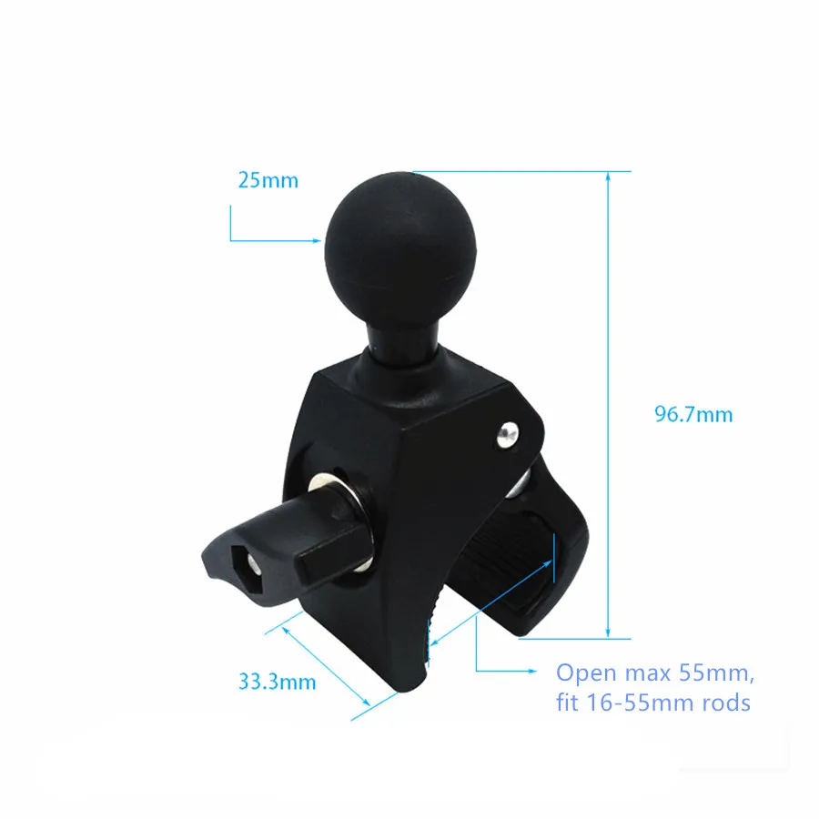 Motorcycle Bicycle Handle Bar Rail Mount Clamp (2)