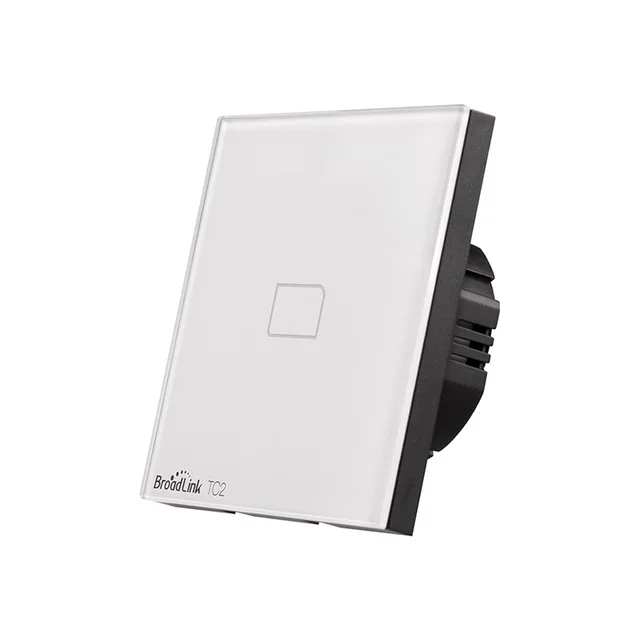 

Broadlink TC2 Wireless 1Gang Smart Home Remote Control Wifi Wall Light Touch Screen Switch 110V-240V IR+RF Work with PRO