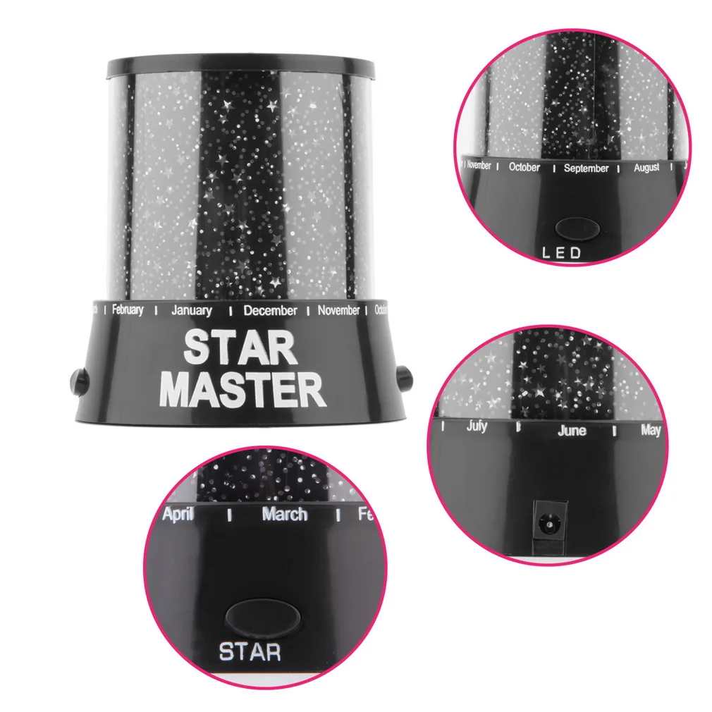  Romantic Colourful Cosmos Star Master LED Projector Lamp Night Light Gift Novelty Amazing Colorful  - 4000186735727