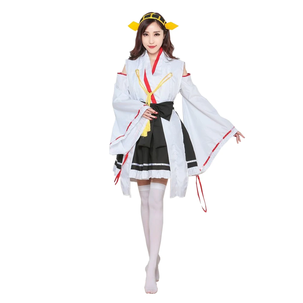 

brdwn Kantai Collection womens Kongou Haruna cosplay costume Kimono