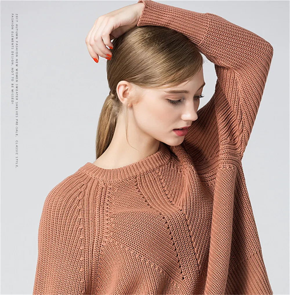 All Occasion Match Women Pullover Sweater Women Sweater Fashion Long Sleeve O-neck Twist Knitted Christmas Sweaters (11)