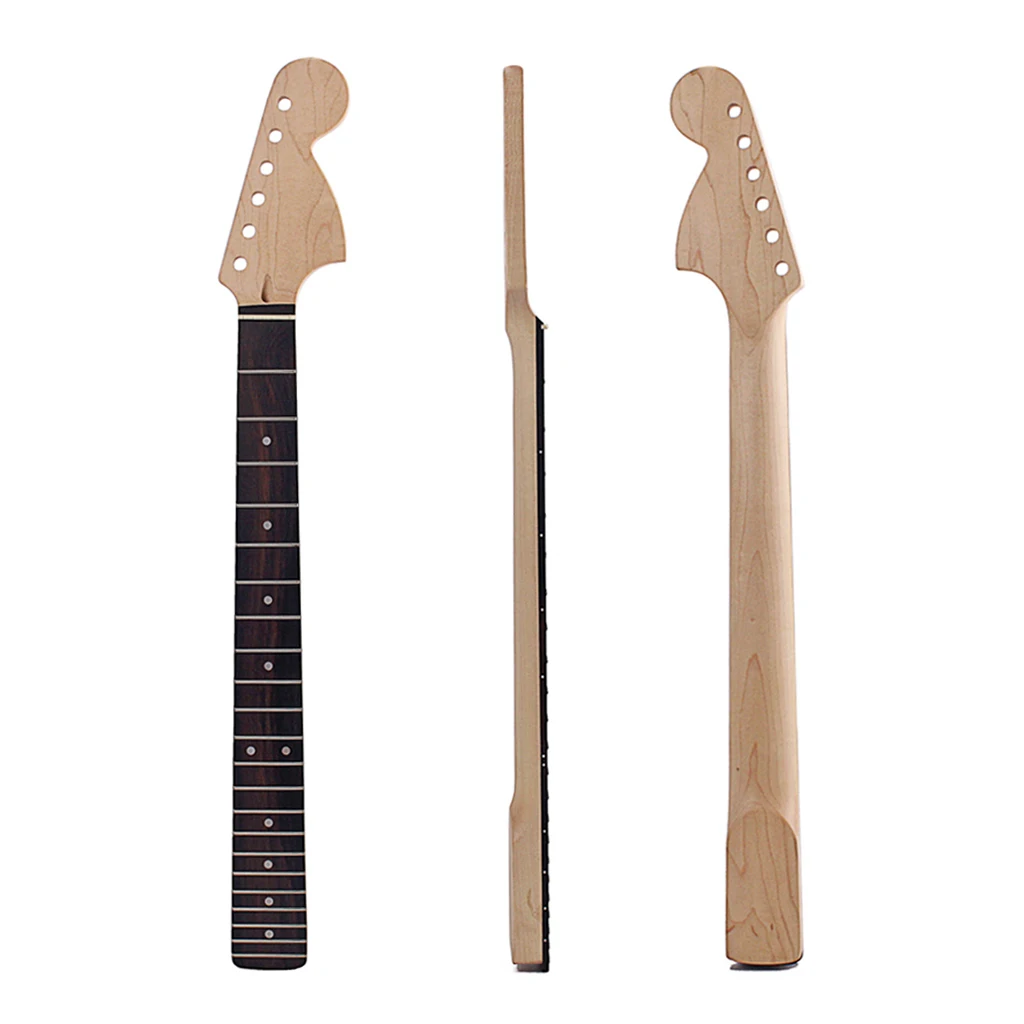 

Maple Guitar Neck 22 Frets Rosewood Fingerboard No Back Line for ST Electric Guitar Neckreplacement
