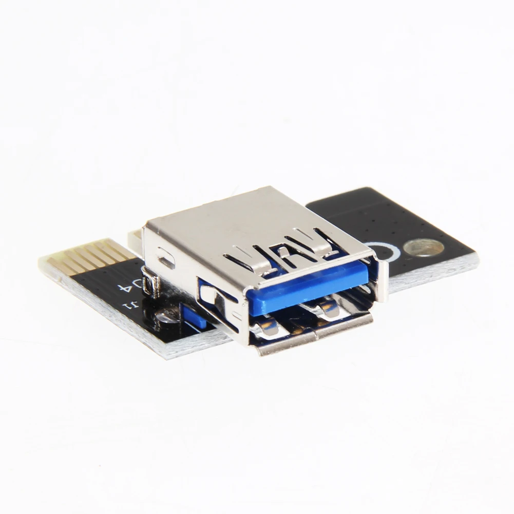 PCI Express 1x к 16x Extender графический адаптер Riser Card с 30 см USB3.0+ SATA 15pin-4Pin Мощность кабель для карта для майнинга