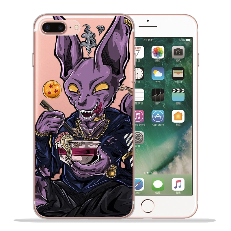Классный Жемчуг дракона супер Гоку Веджета, Фриза Мастер Роши Beerus чехол для телефона X XS Max XR чехол для iPhone 6 6 S 5 5S 7 8 plus SE - Color: 02