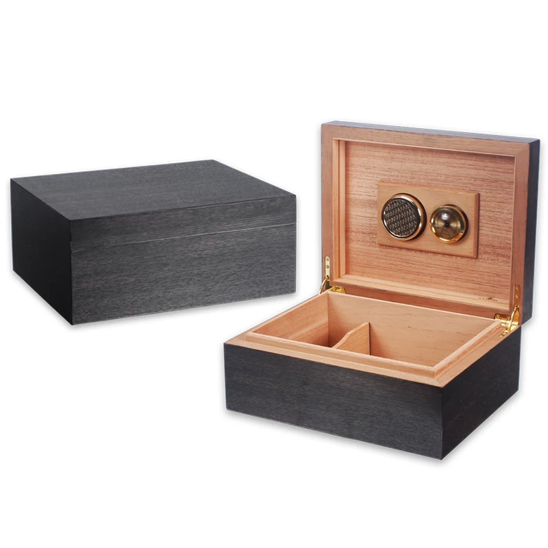 

LUXFO 50CT Humidor Box cedar Wood Lined Hygrometer Humidifier Smoking Cigar Accessories Gifts