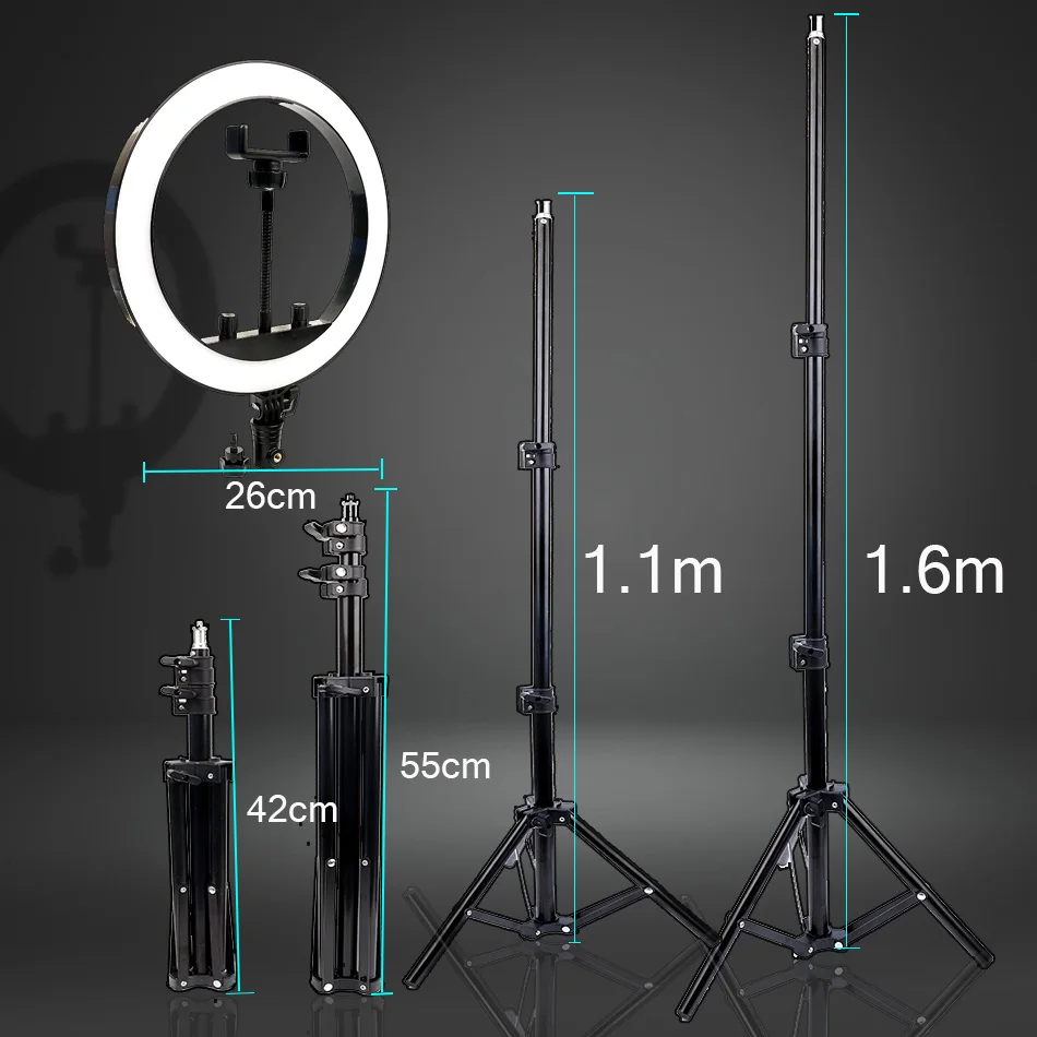  Photo Studio lighting 120PCS LED Ring Light 10inch Phone Video Lighting Photography Dimmable Ring L - 33026931234