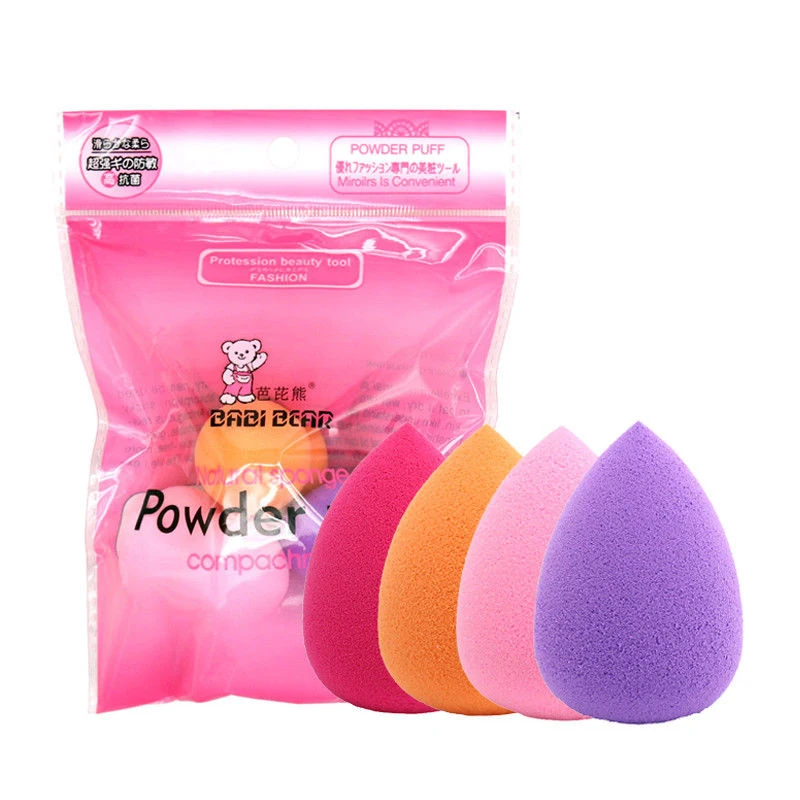 

4Pcs Foundation Sponge Facial Makeup Cosmetic Puff Base Liquid Powder Cosmetic Tools for Make-up