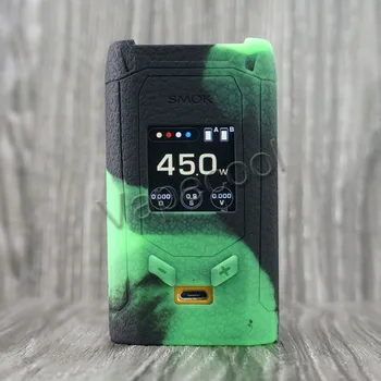 

2pcs Smok R-Kiss Silicone Case Skin and High quality Non-slip Silicon Cover Warp Sleeve Fit Vape Smoktech RKiss 220W Mod Shield