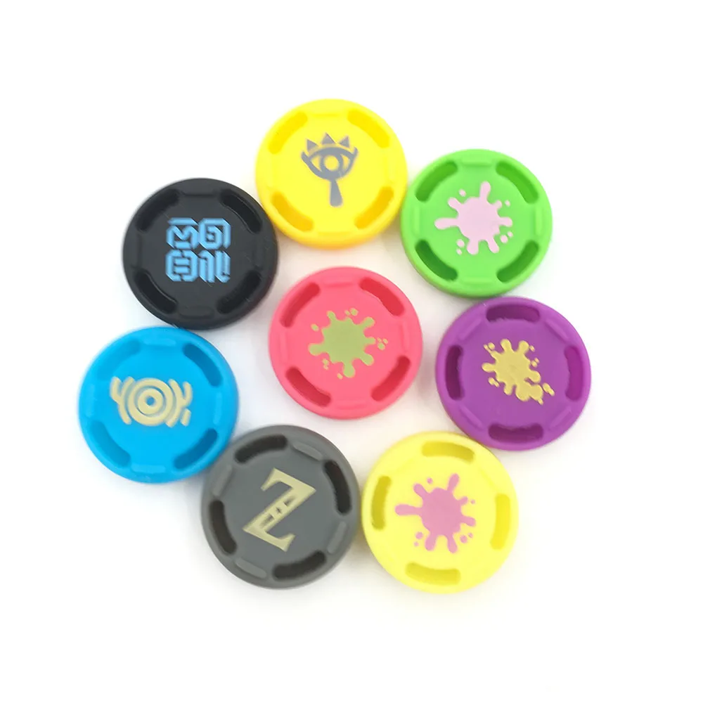 Многоцветные аналоговые колпачки для кнопок контроллера Switch Pro|Запасные части| |