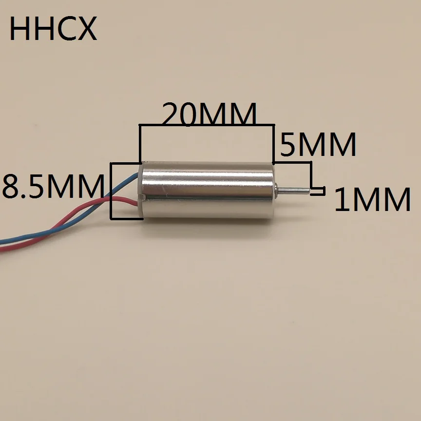 2 шт./лот Бессердечный двигатель постоянного тока 8520 двигатель 3.7VDC 40000 об/мин Nd-Fe-B Супер магнитный 8520 8,5*20 мм Пропеллер с 55 мм пропеллером